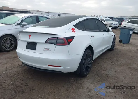 2022 Tesla Model 3 Performance Dual Motor All-Wheel Drive из США, поврежденный, VIN 5YJ3E1EC2NF295330